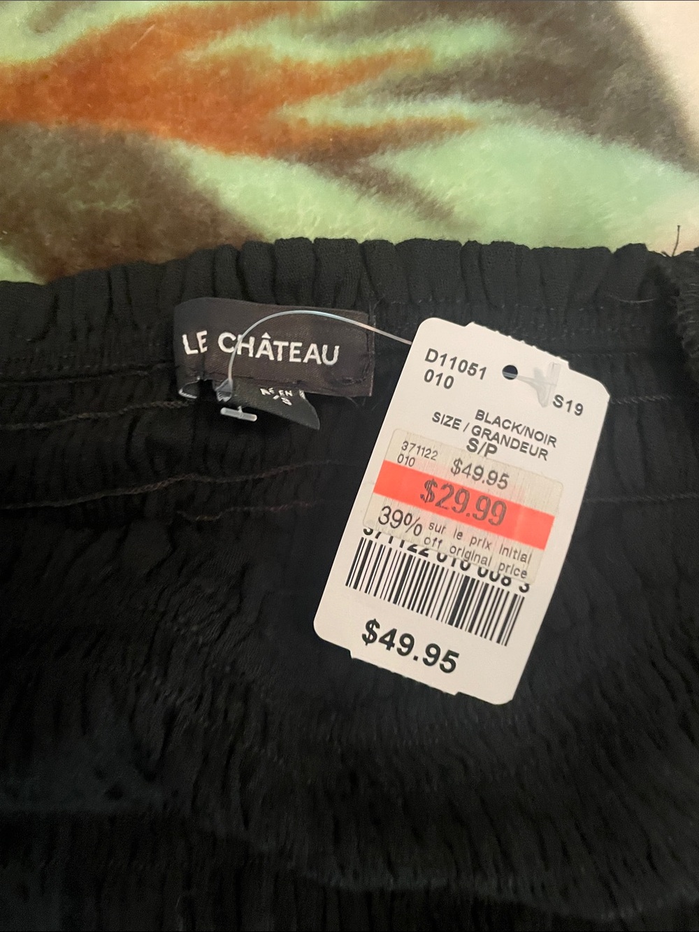 Le Chateau Black Off Shoulder Top Size SP - Picture 4 of 13